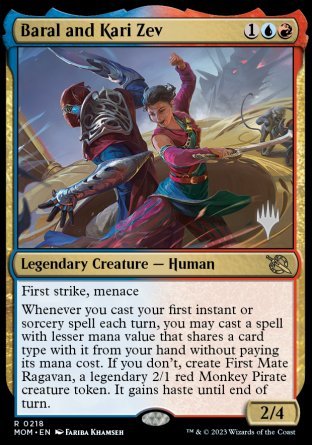 Baral and Kari Zev (Promo Pack) [March of the Machine Promos] | Dragon's Lair Comics and Fantasy Houston TX