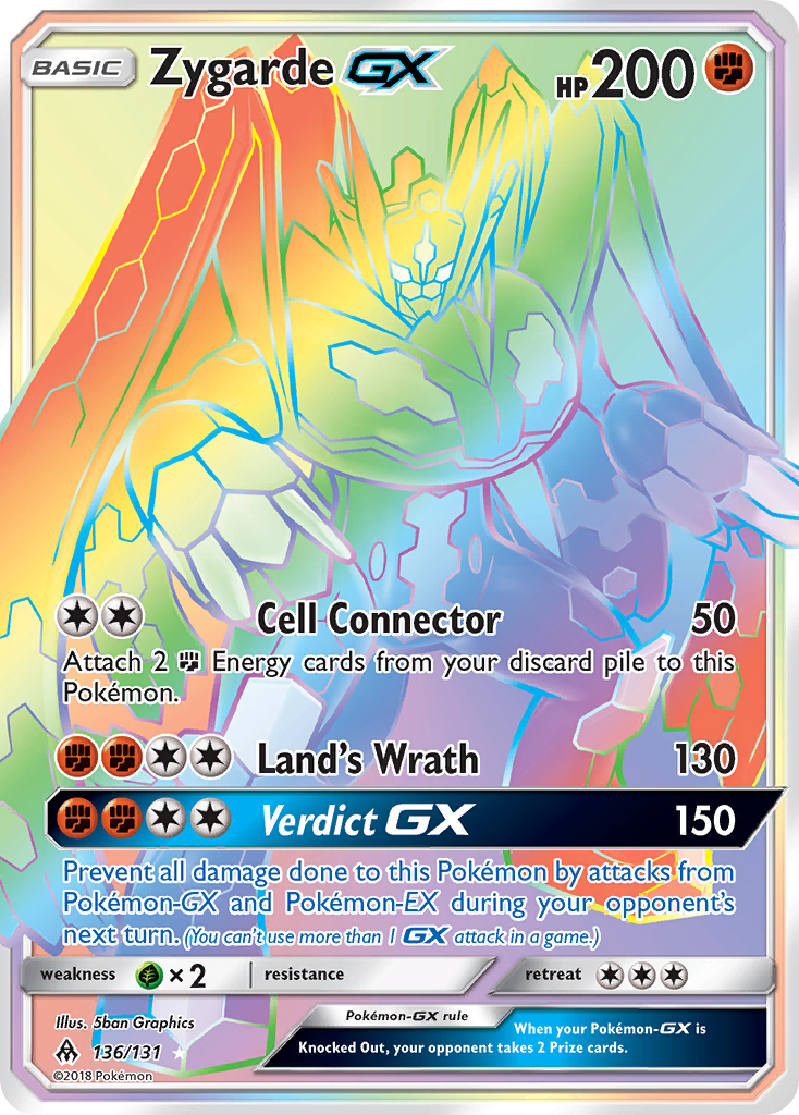 Zygarde GX (136/131) [Sun & Moon: Forbidden Light] | Dragon's Lair Comics and Fantasy Houston TX