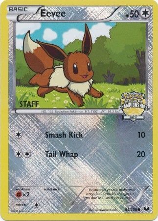 Eevee (84/108) (City Championship Staff) [League & Championship Cards] | Dragon's Lair Comics and Fantasy Houston TX