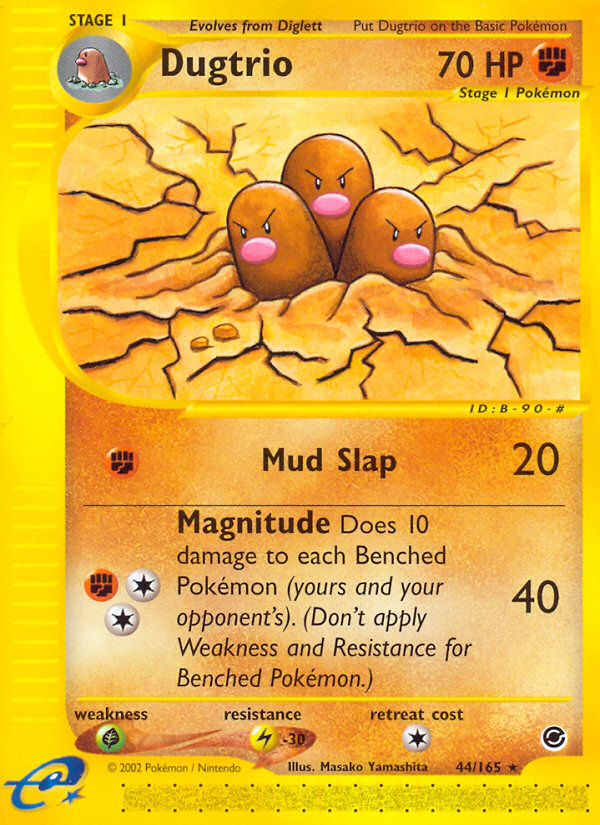 Dugtrio (44/165) [Expedition: Base Set] | Dragon's Lair Comics and Fantasy Houston TX