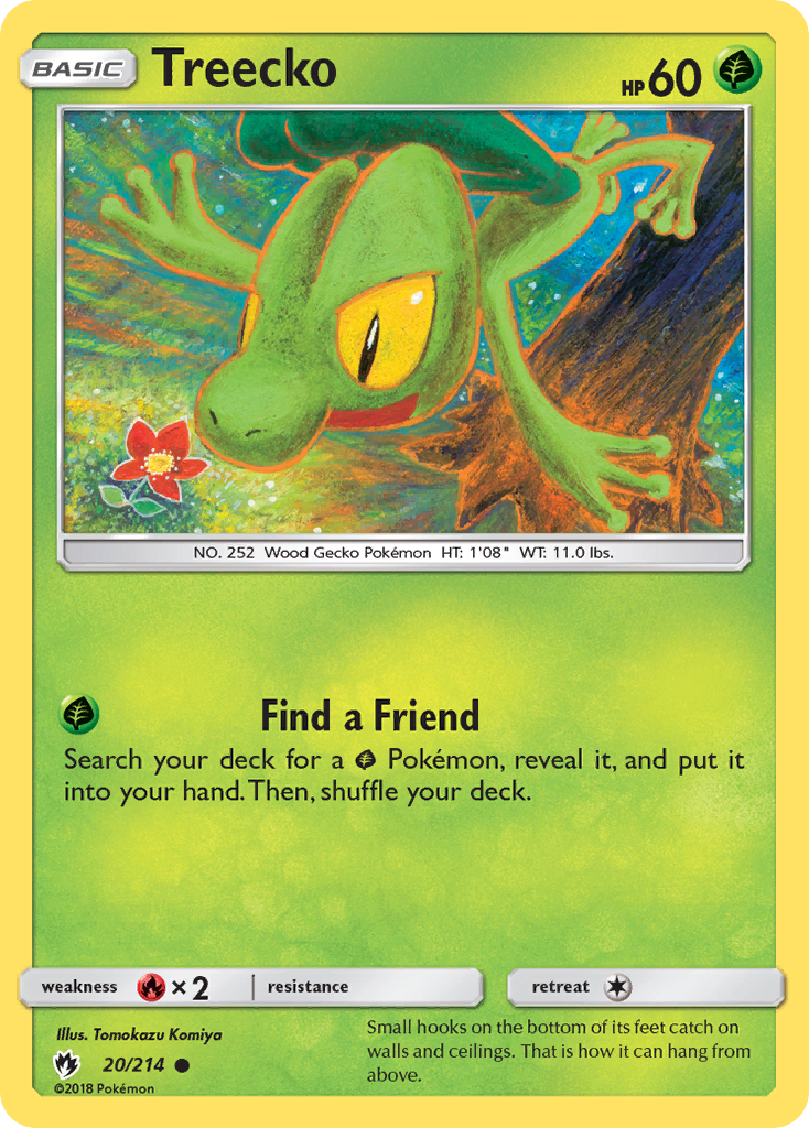 Treecko (20/214) [Sun & Moon: Lost Thunder] | Dragon's Lair Comics and Fantasy Houston TX