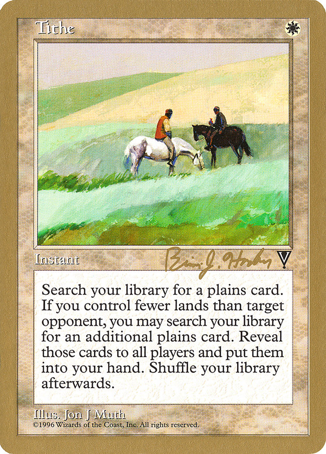 Tithe (Brian Hacker) [World Championship Decks 1998] | Dragon's Lair Comics and Fantasy Houston TX