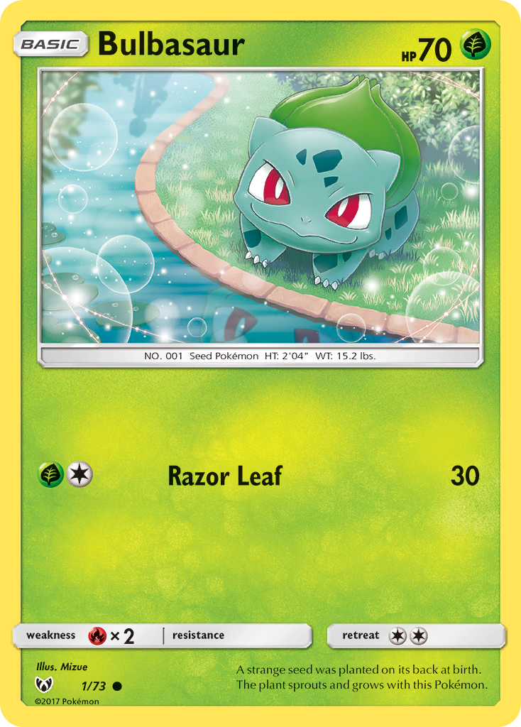 Bulbasaur (1/73) [Sun & Moon: Shining Legends] | Dragon's Lair Comics and Fantasy Houston TX