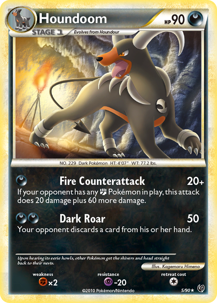 Houndoom (5/90) [HeartGold & SoulSilver: Undaunted] | Dragon's Lair Comics and Fantasy Houston TX