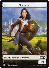 Construct // Soldier Double-Sided Token [Core Set 2021 Tokens] | Dragon's Lair Comics and Fantasy Houston TX