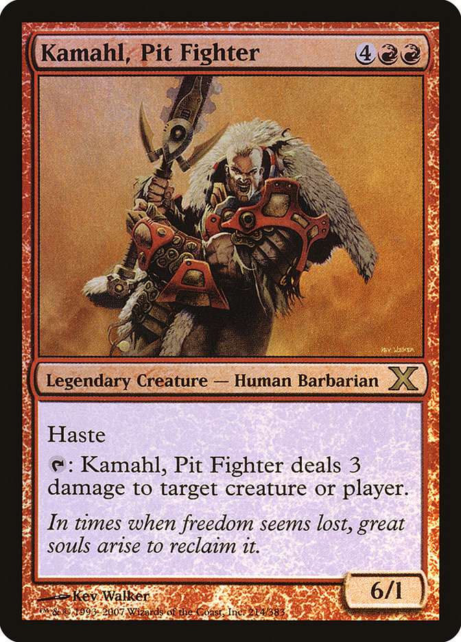 Kamahl, Pit Fighter (Premium Foil) [Tenth Edition] | Dragon's Lair Comics and Fantasy Houston TX