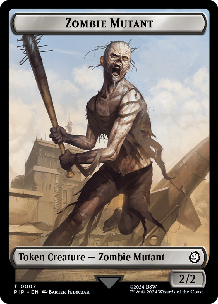 Zombie Mutant // Copy Double-Sided Token [Fallout Tokens] | Dragon's Lair Comics and Fantasy Houston TX