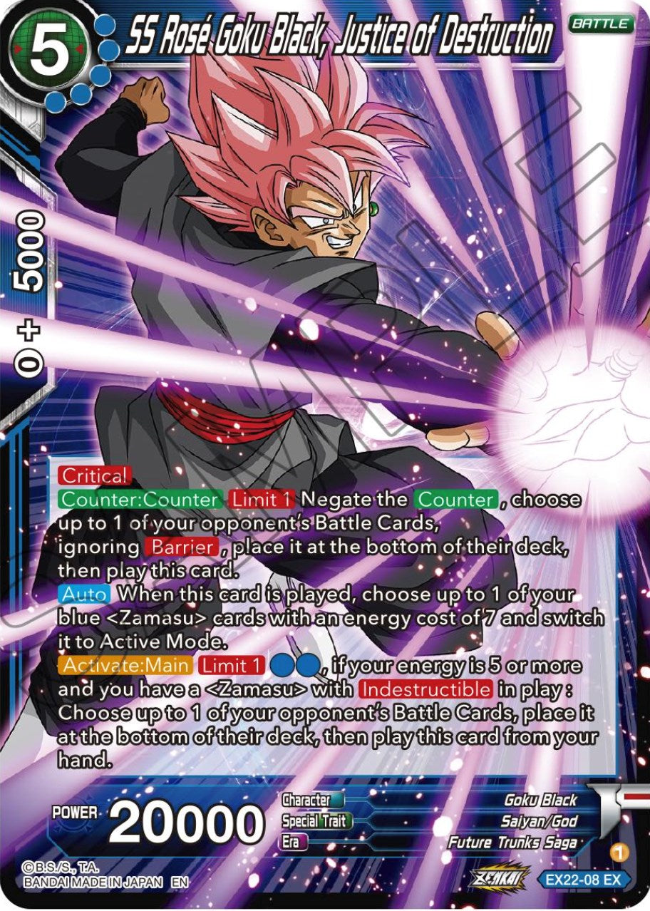 SS Rose Goku Black, Justice of Destruction (EX22-08) [Ultimate Deck 2023] | Dragon's Lair Comics and Fantasy Houston TX