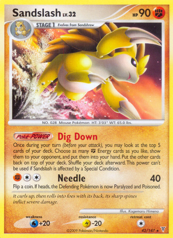 Sandslash (42/147) [Platinum: Supreme Victors] | Dragon's Lair Comics and Fantasy Houston TX