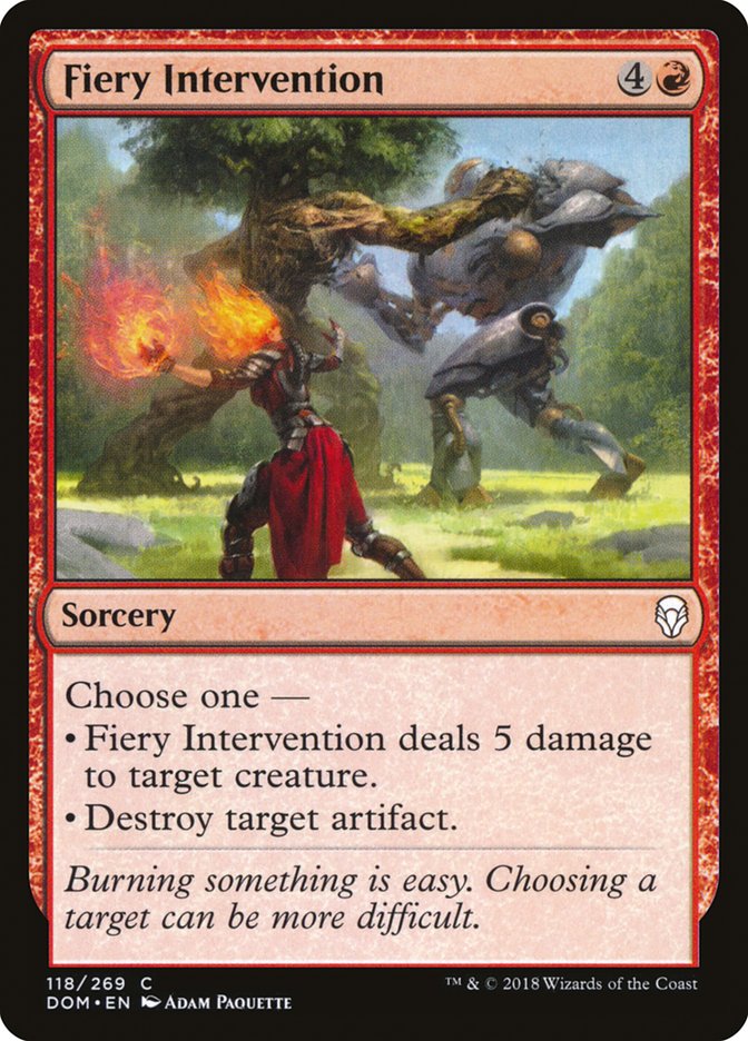 Fiery Intervention [Dominaria] | Dragon's Lair Comics and Fantasy Houston TX