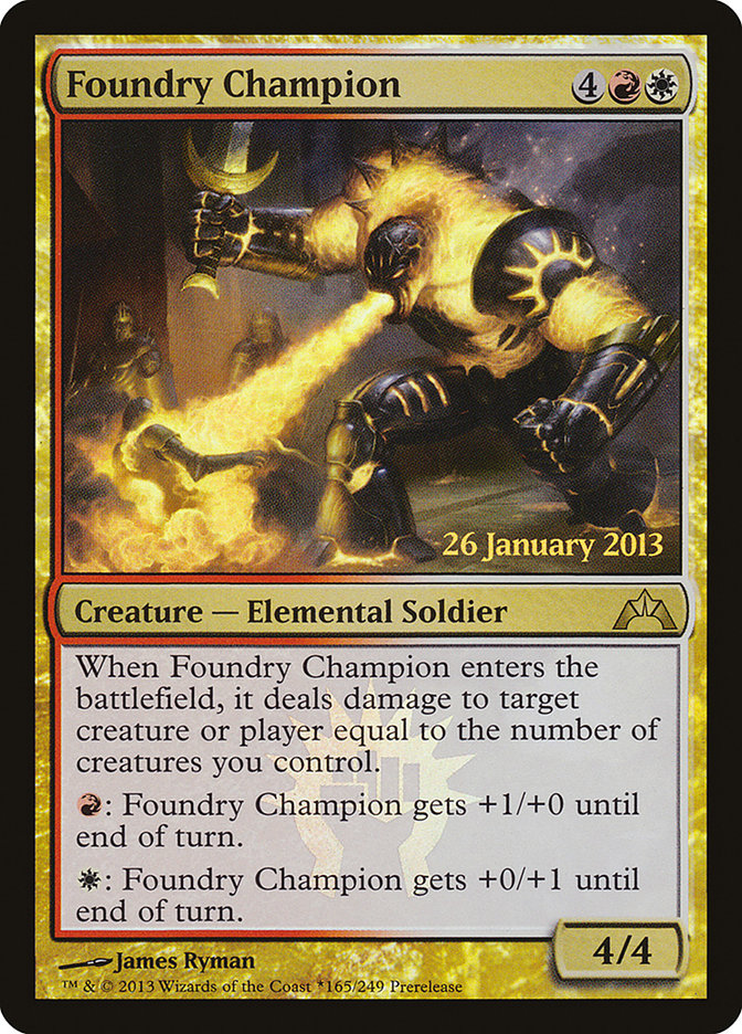 Foundry Champion [Gatecrash Prerelease Promos] | Dragon's Lair Comics and Fantasy Houston TX