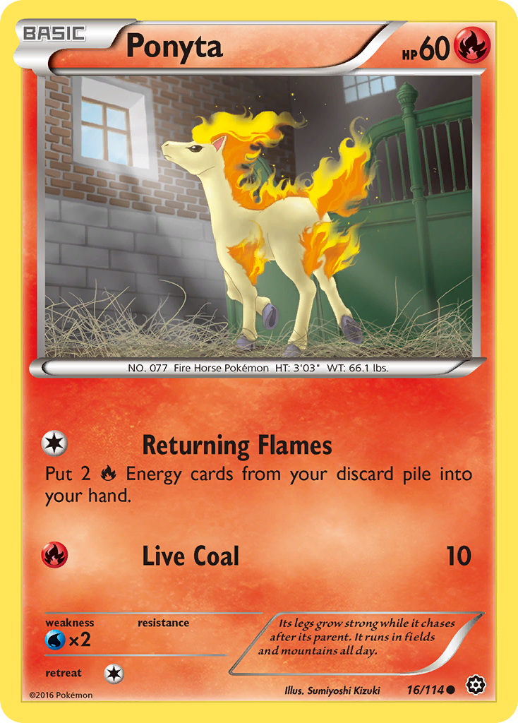 Ponyta (16/114) [XY: Steam Siege] | Dragon's Lair Comics and Fantasy Houston TX