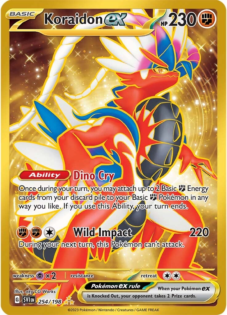 Koraidon ex (254/198) [Scarlet & Violet: Base Set] | Dragon's Lair Comics and Fantasy Houston TX