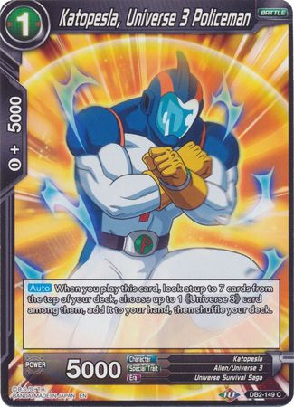 Katopesla, Universe 3 Policeman (Reprint) (DB2-149) [Battle Evolution Booster] | Dragon's Lair Comics and Fantasy Houston TX