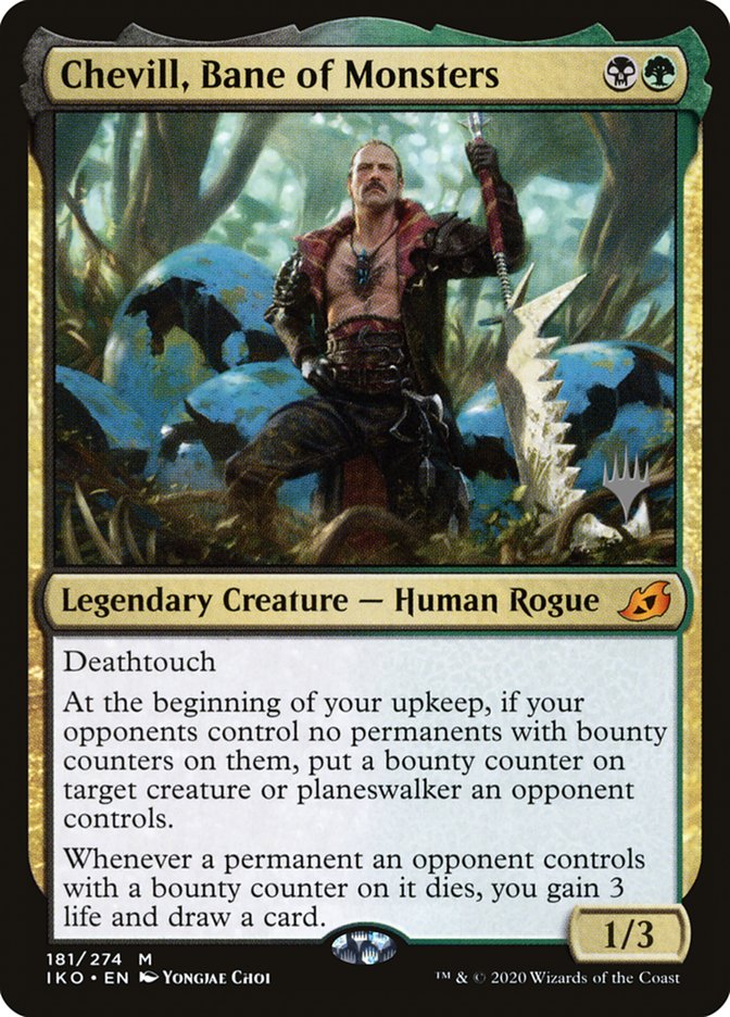 Chevill, Bane of Monsters (Promo Pack) [Ikoria: Lair of Behemoths Promos] | Dragon's Lair Comics and Fantasy Houston TX