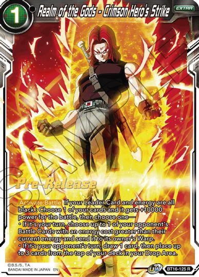 Realm of the Gods - Crimson Hero's Strike (BT16-125) [Realm of the Gods Prerelease Promos] | Dragon's Lair Comics and Fantasy Houston TX