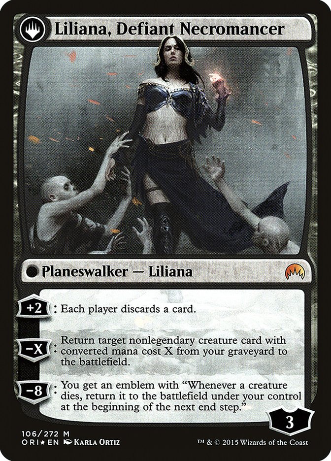 Liliana, Heretical Healer // Liliana, Defiant Necromancer [Magic Origins Prerelease Promos] | Dragon's Lair Comics and Fantasy Houston TX