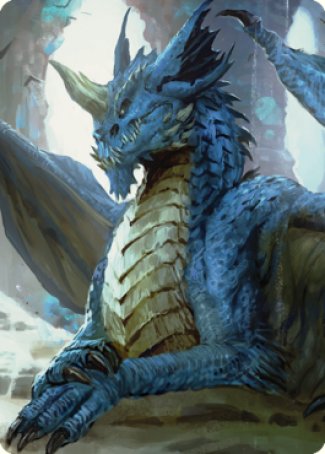 Young Blue Dragon Art Card [Commander Legends: Battle for Baldur's Gate Art Series] | Dragon's Lair Comics and Fantasy Houston TX