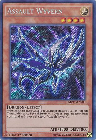 Assault Wyvern [MVP1-ENS03] Secret Rare | Dragon's Lair Comics and Fantasy Houston TX