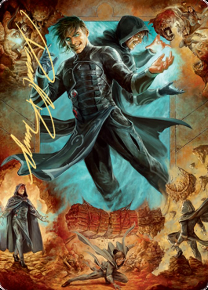 Jace, Mirror Mage 2 Art Card (Gold-Stamped Signature) [Zendikar Rising Art Series] | Dragon's Lair Comics and Fantasy Houston TX