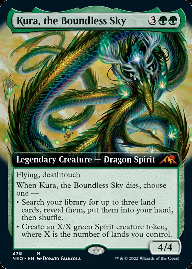 Kura, the Boundless Sky (Extended Art) [Kamigawa: Neon Dynasty] | Dragon's Lair Comics and Fantasy Houston TX