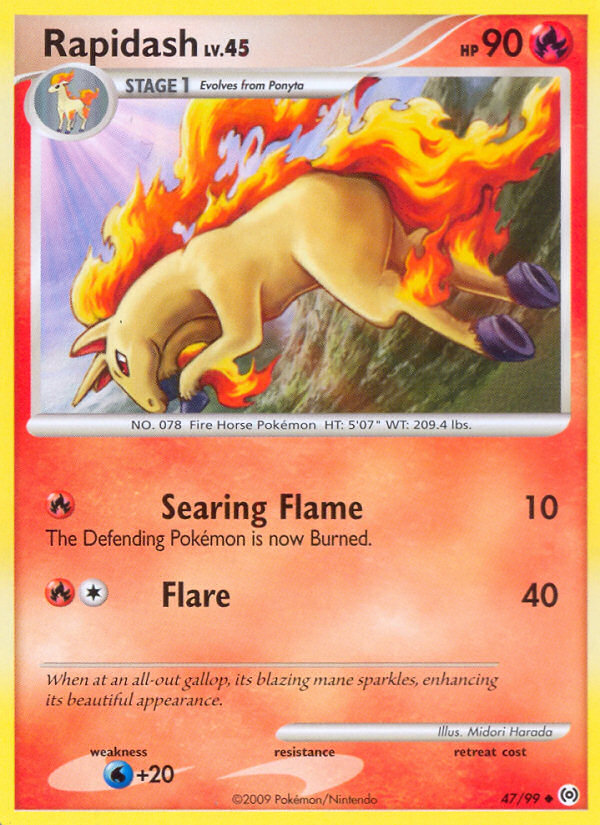 Rapidash (47/99) [Platinum: Arceus] | Dragon's Lair Comics and Fantasy Houston TX