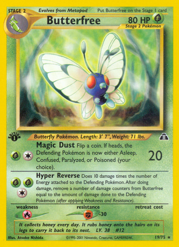 Butterfree (19/75) [Neo Discovery 1st Edition] | Dragon's Lair Comics and Fantasy Houston TX