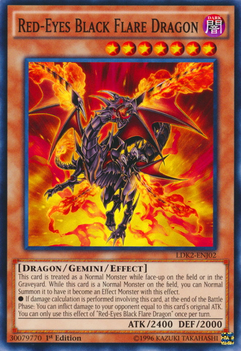 Red-Eyes Black Flare Dragon [LDK2-ENJ02] Common | Dragon's Lair Comics and Fantasy Houston TX