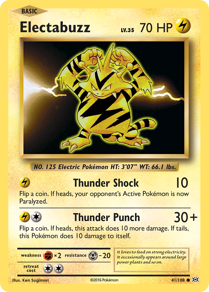 Electabuzz (41/108) [XY: Evolutions] | Dragon's Lair Comics and Fantasy Houston TX