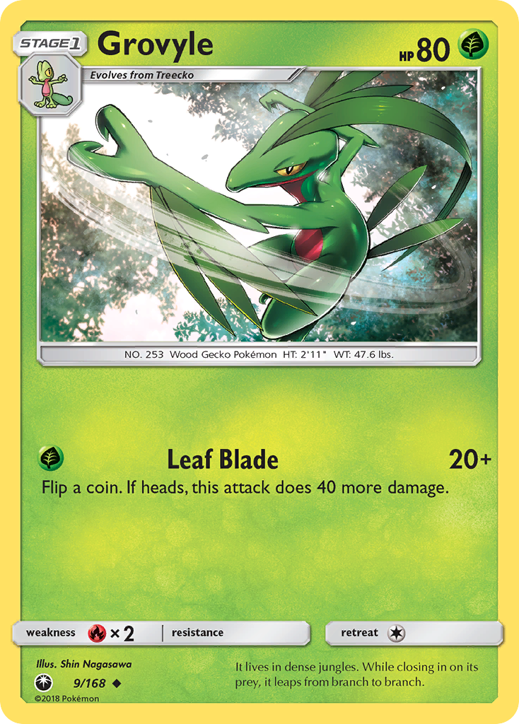 Grovyle (9/168) [Sun & Moon: Celestial Storm] | Dragon's Lair Comics and Fantasy Houston TX