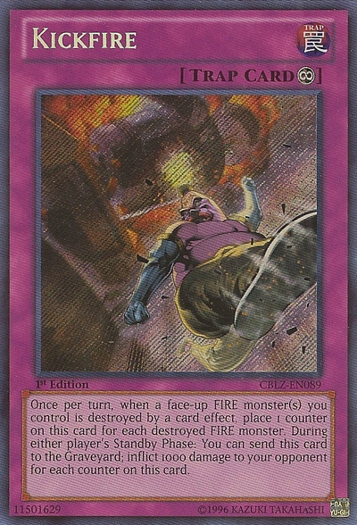 Kickfire [CBLZ-EN089] Secret Rare | Dragon's Lair Comics and Fantasy Houston TX