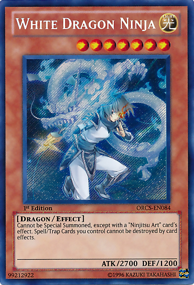 White Dragon Ninja [ORCS-EN084] Secret Rare | Dragon's Lair Comics and Fantasy Houston TX