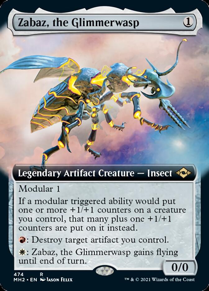 Zabaz, the Glimmerwasp (Extended Art) [Modern Horizons 2] | Dragon's Lair Comics and Fantasy Houston TX