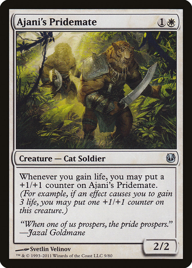 Ajani's Pridemate [Duel Decks: Ajani vs. Nicol Bolas] | Dragon's Lair Comics and Fantasy Houston TX