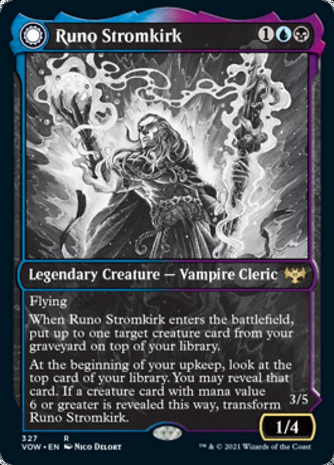 Runo Stromkirk // Krothuss, Lord of the Deep (Showcase Eternal Night) [Innistrad: Crimson Vow] | Dragon's Lair Comics and Fantasy Houston TX