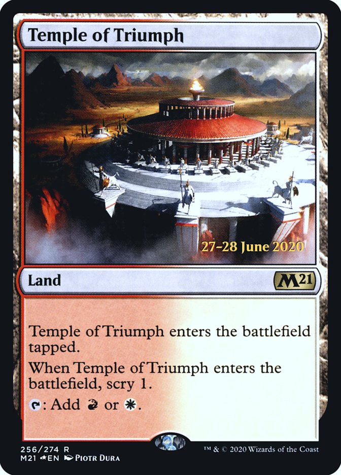 Temple of Triumph [Core Set 2021 Prerelease Promos] | Dragon's Lair Comics and Fantasy Houston TX