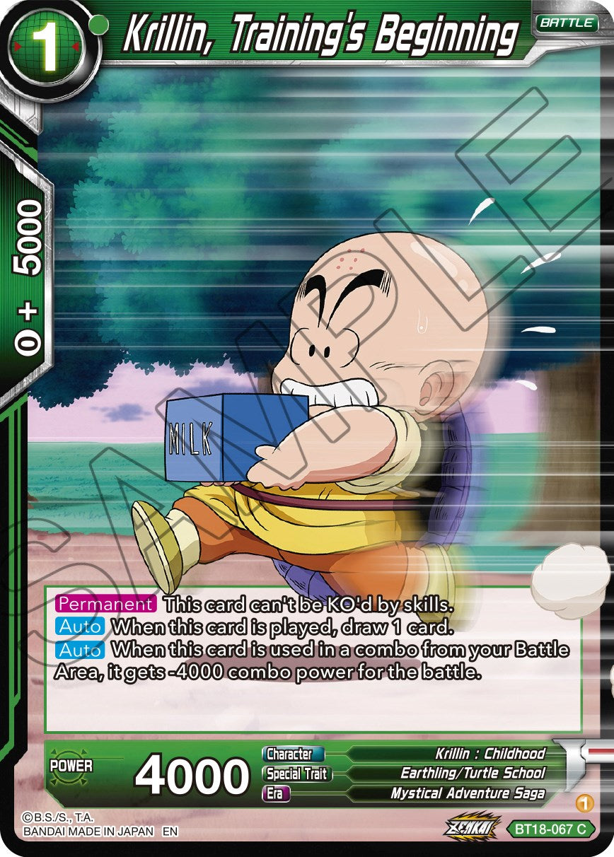 Krillin, Training's Beginning (BT18-067) [Dawn of the Z-Legends] | Dragon's Lair Comics and Fantasy Houston TX