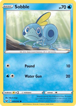 Sobble (055/202) (Premium Collection) [Sword & Shield: Base Set] | Dragon's Lair Comics and Fantasy Houston TX