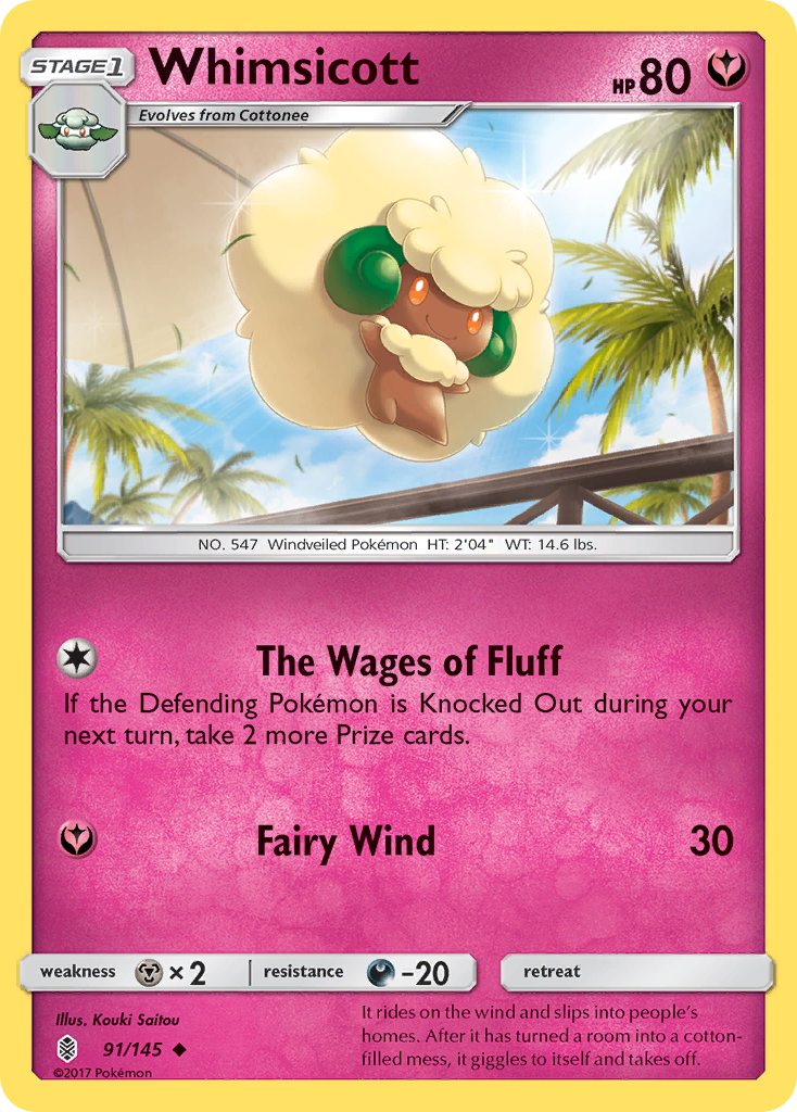 Whimsicott (91/145) [Sun & Moon: Guardians Rising] | Dragon's Lair Comics and Fantasy Houston TX