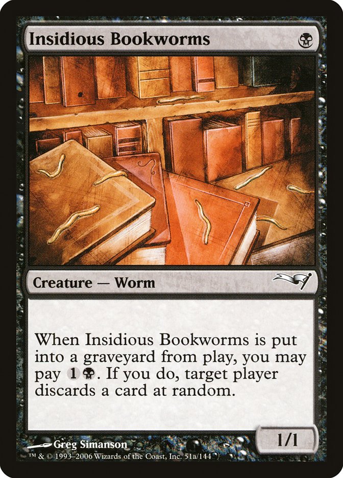 Insidious Bookworms [Coldsnap Theme Decks] | Dragon's Lair Comics and Fantasy Houston TX