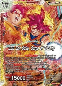 Super Saiyan Son Goku // SSG Son Goku, Surge of Divinity (EX09-03) [Saiyan Surge] | Dragon's Lair Comics and Fantasy Houston TX