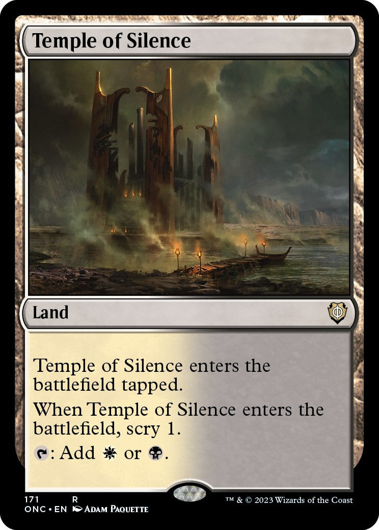 Temple of Silence [Phyrexia: All Will Be One Commander] | Dragon's Lair Comics and Fantasy Houston TX