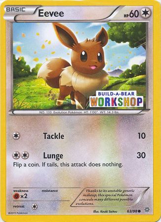 Eevee (63/98) (Build A Bear Workshop Exclusive) [XY: Ancient Origins] | Dragon's Lair Comics and Fantasy Houston TX