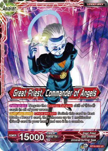 Great Priest // Great Priest, Commander of Angels (BT16-002) [Realm of the Gods] | Dragon's Lair Comics and Fantasy Houston TX