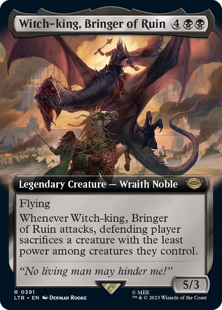 Witch-king, Bringer of Ruin (Extended Alternate Art) [The Lord of the Rings: Tales of Middle-Earth] | Dragon's Lair Comics and Fantasy Houston TX