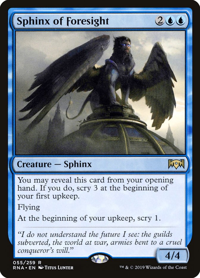 Sphinx of Foresight [Ravnica Allegiance] | Dragon's Lair Comics and Fantasy Houston TX