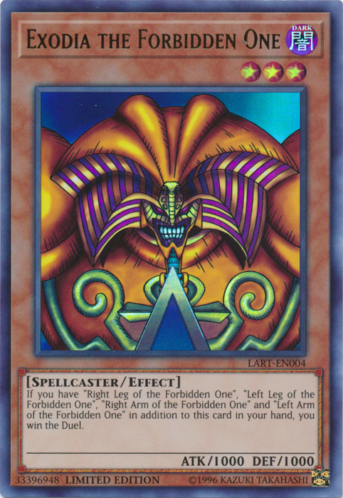 Exodia the Forbidden One [LART-EN004] Ultra Rare | Dragon's Lair Comics and Fantasy Houston TX