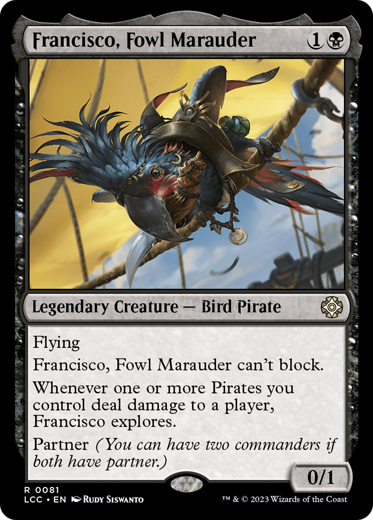 Francisco, Fowl Marauder [The Lost Caverns of Ixalan Commander] | Dragon's Lair Comics and Fantasy Houston TX