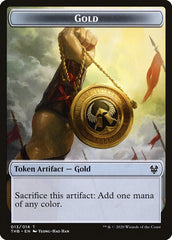 Human Soldier // Gold Double-Sided Token [Theros Beyond Death Tokens] | Dragon's Lair Comics and Fantasy Houston TX