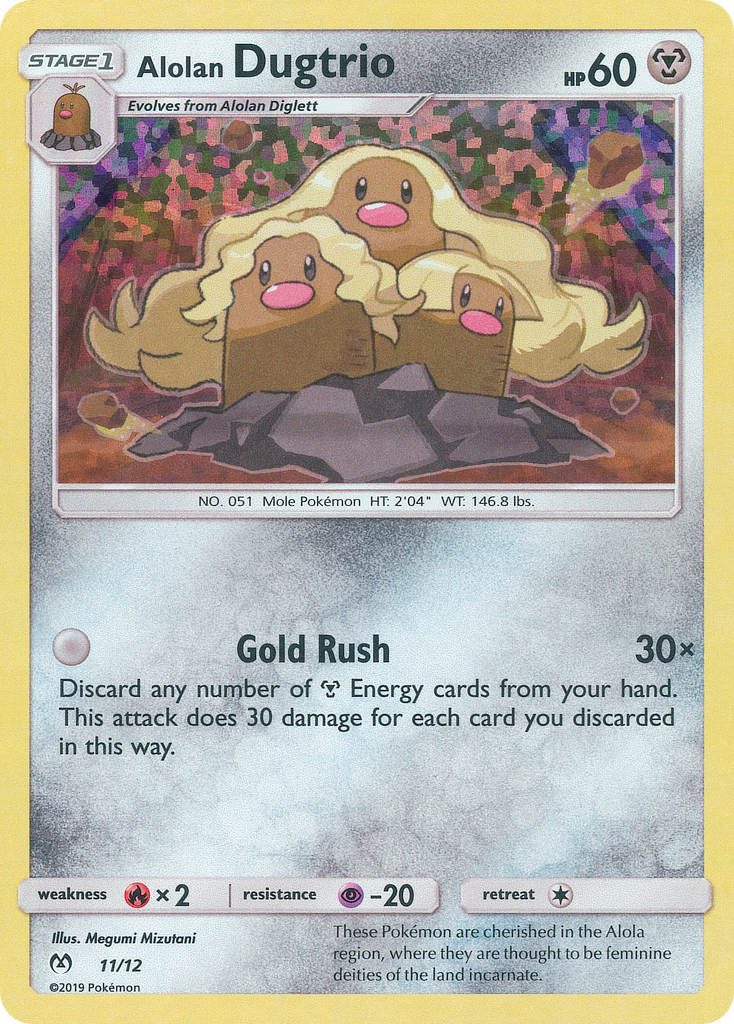 Alolan Dugtrio (11/12) [McDonald's Promos: 2019 Collection] | Dragon's Lair Comics and Fantasy Houston TX